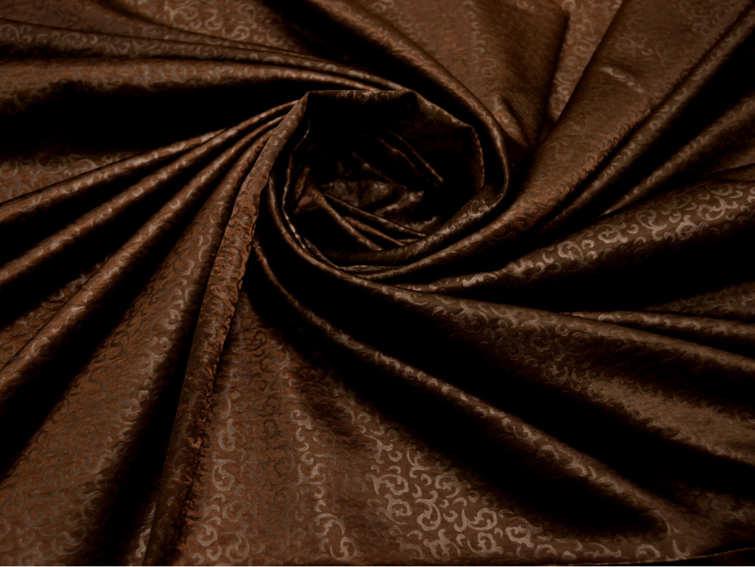 Атлас "Жаккард коричневый" Б6В-00032 - фото 1