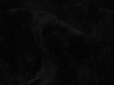 Мех искусственный черный однотонный - фото