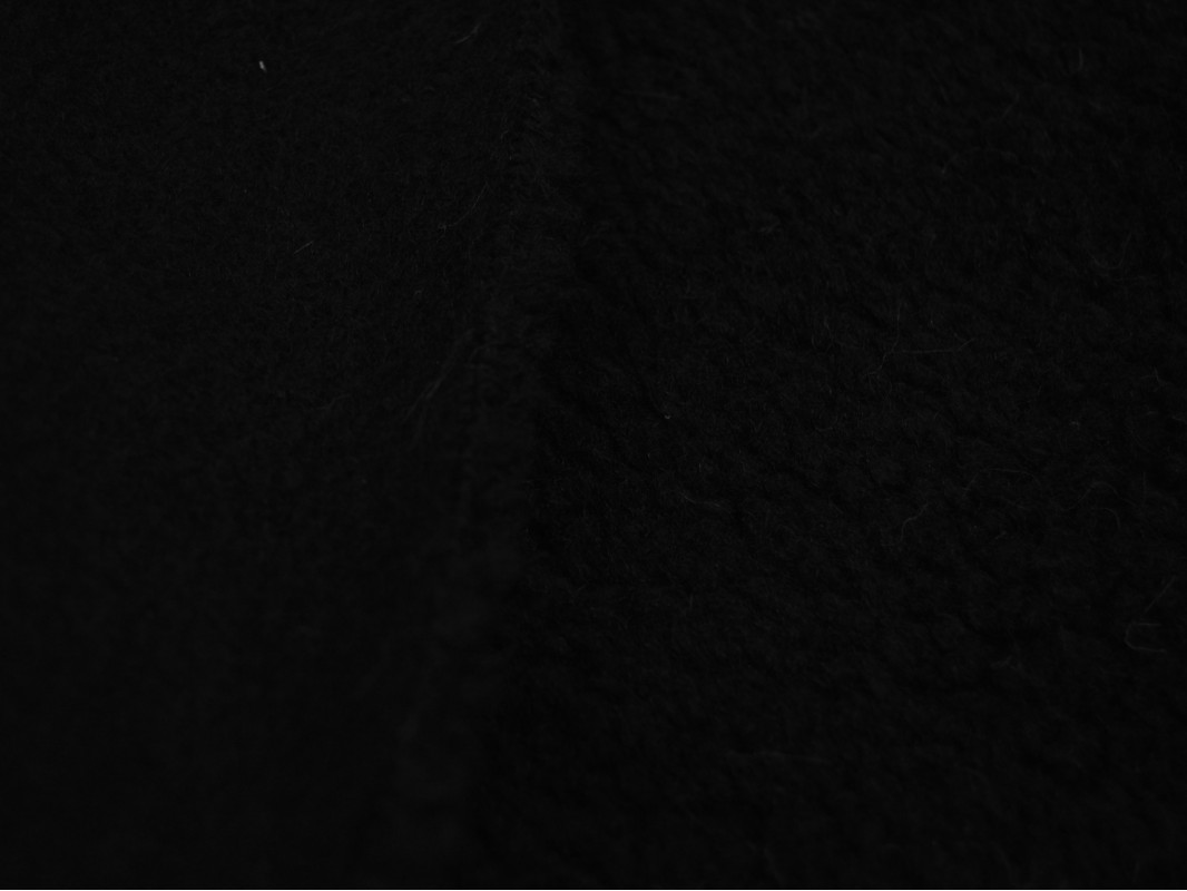 Мех искусственный черный короткий ворс - фото 3