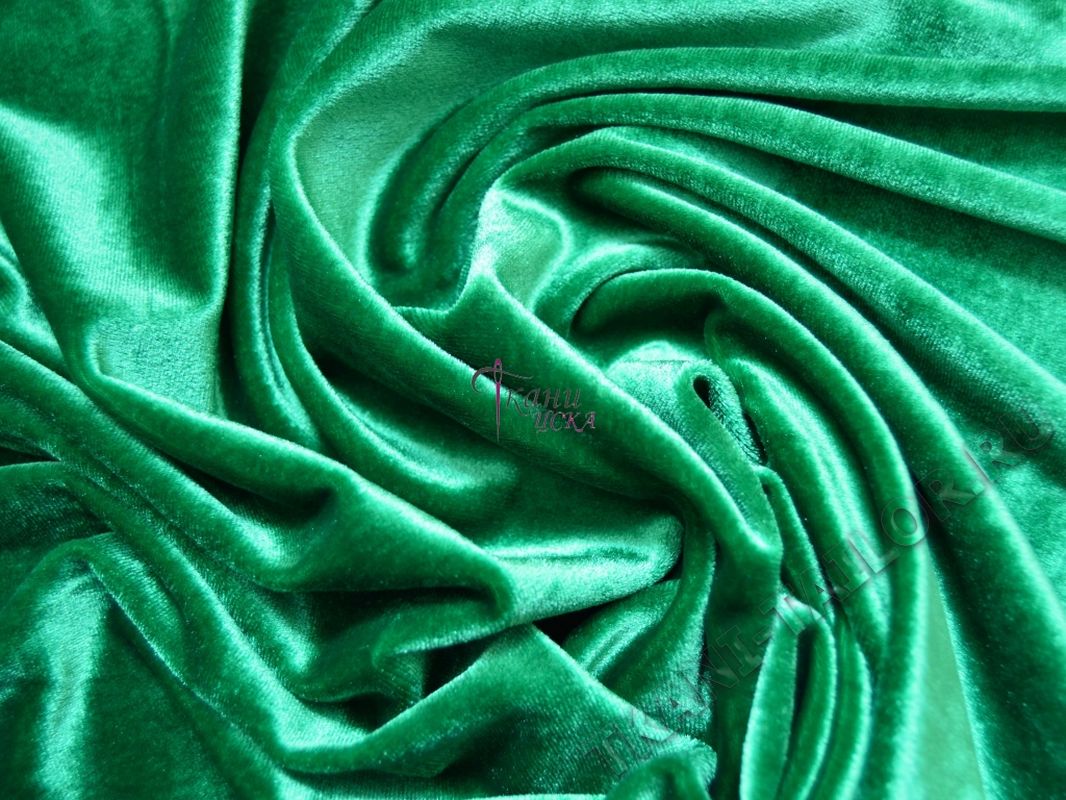 Бархат "Зелёный" 0005 - фото 1