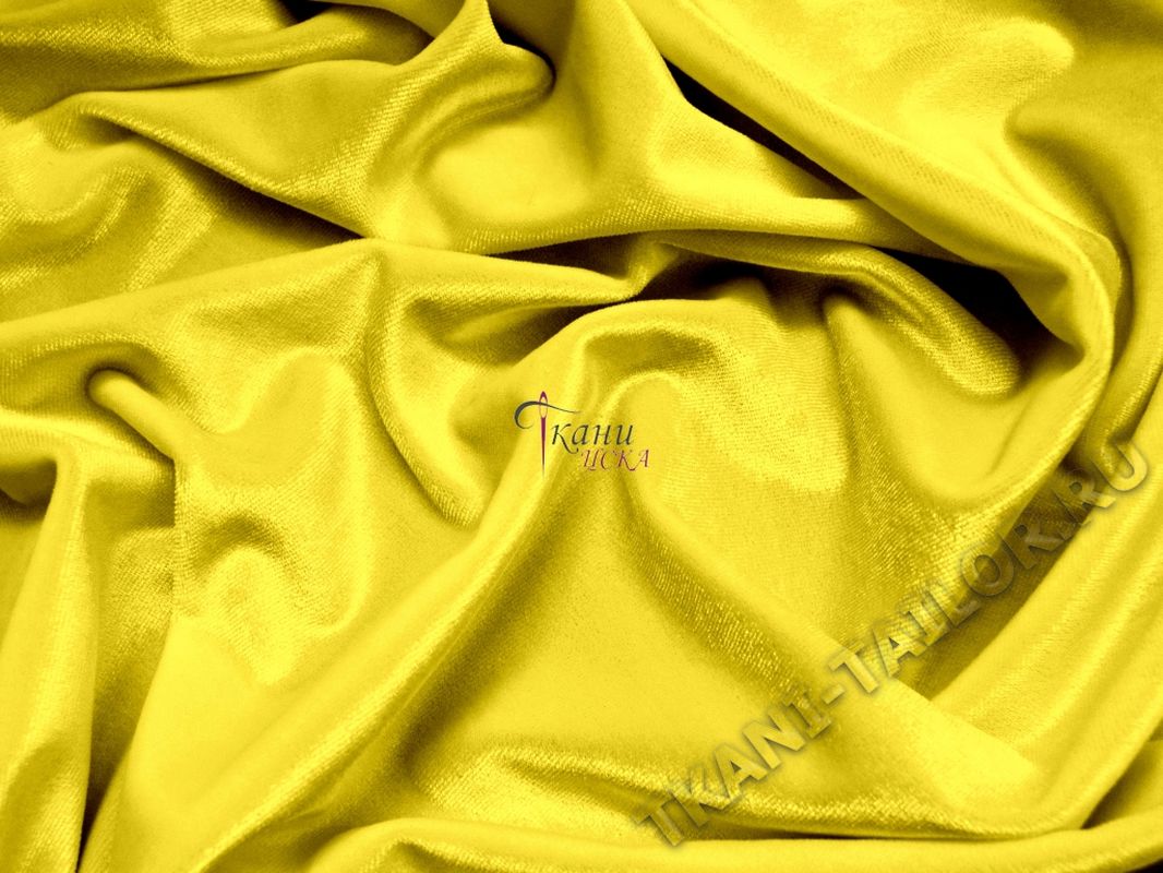 Бархат "Желтый" 0013 - фото 1