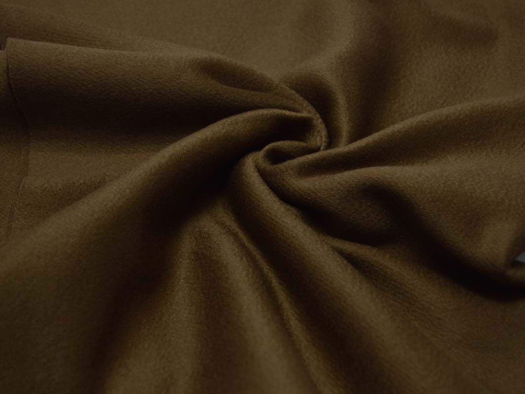 Костюмная ткань цвет темно-коричневый - фото 1