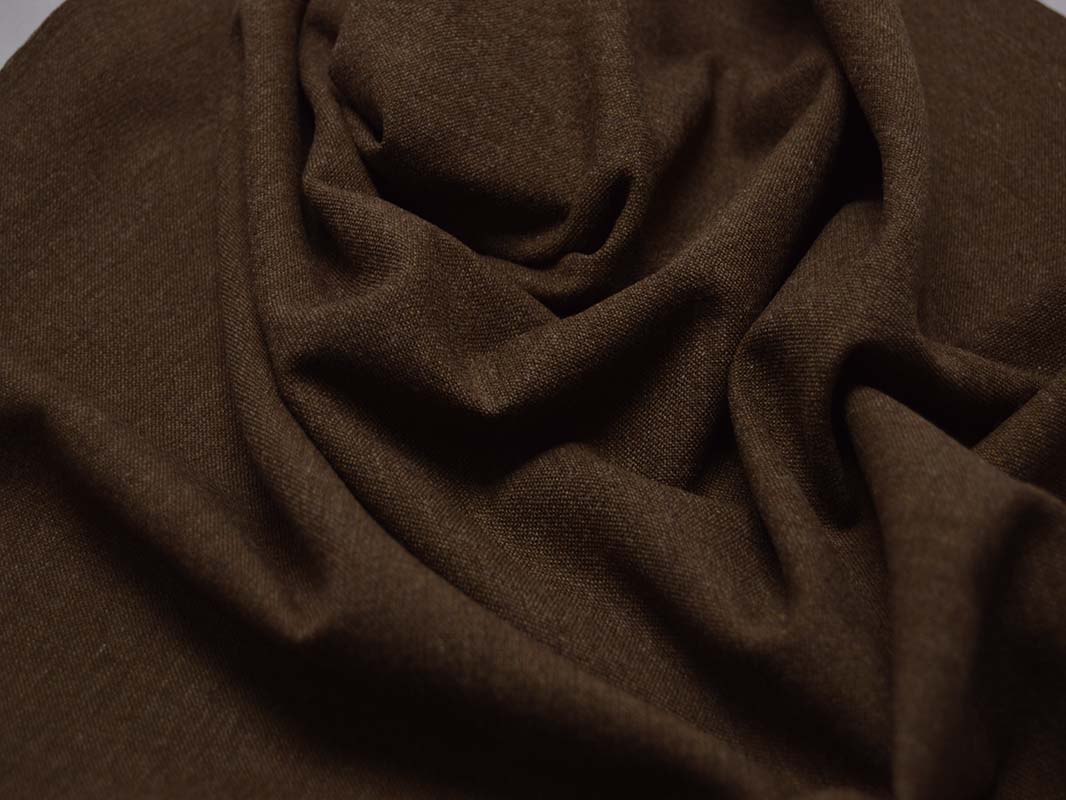 Костюмная ткань цвет коричневый - фото 1