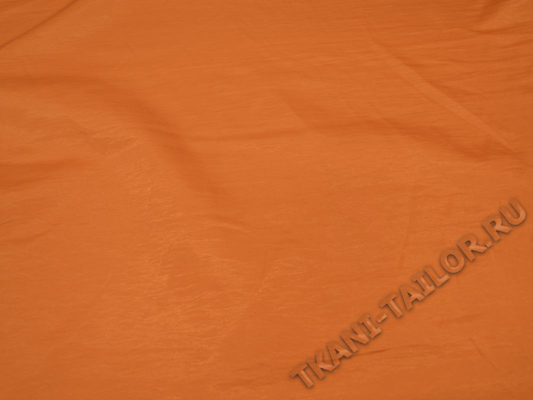 Атласная ткань оранжевая - фото 2