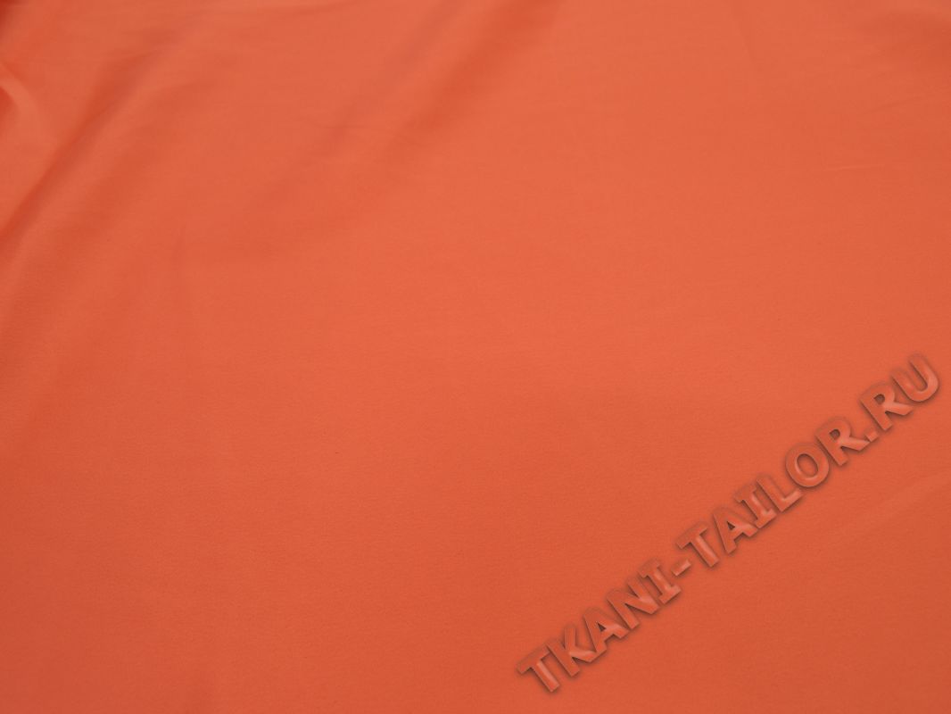 Атласная ткань оранжевого цвета - фото 2