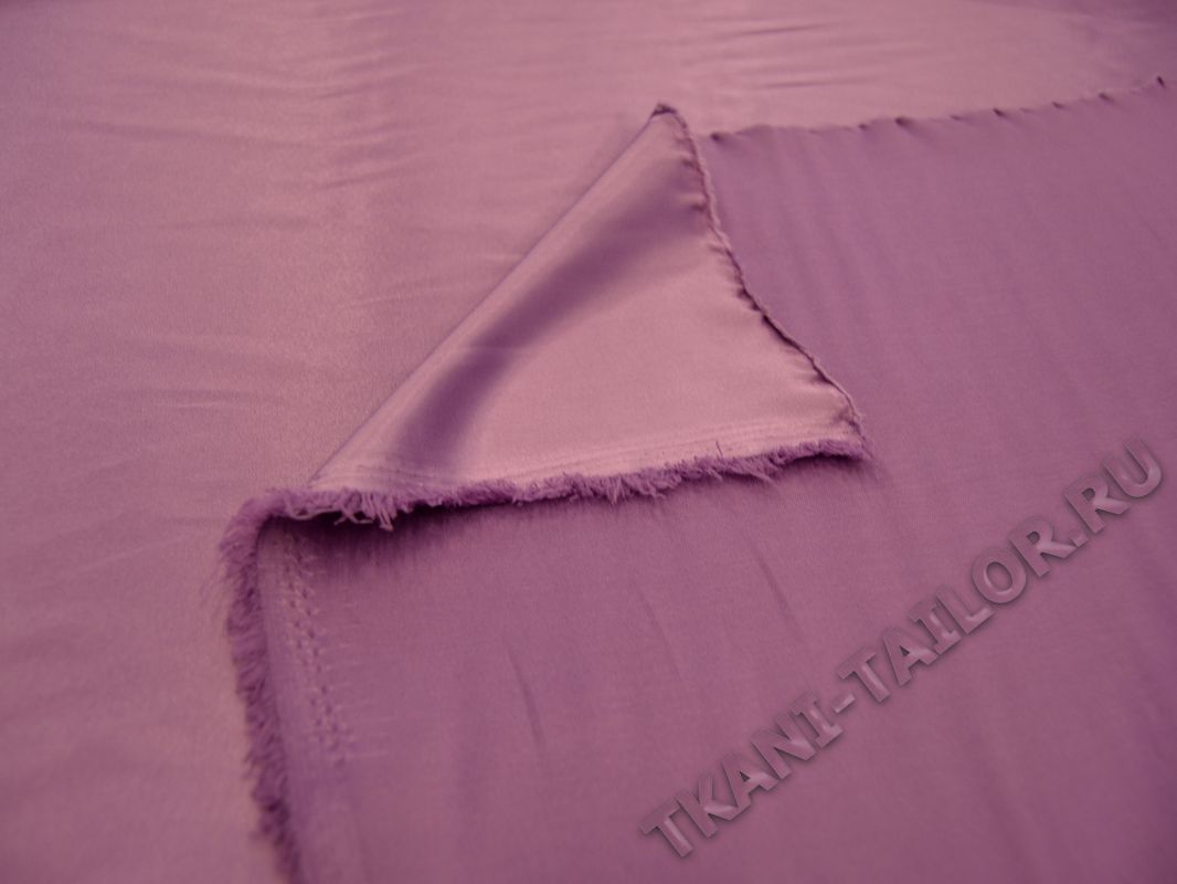 Атласная ткань фиолетовая - фото 3