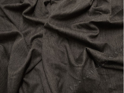 Костюмная ткань темно-серая в рубчик
