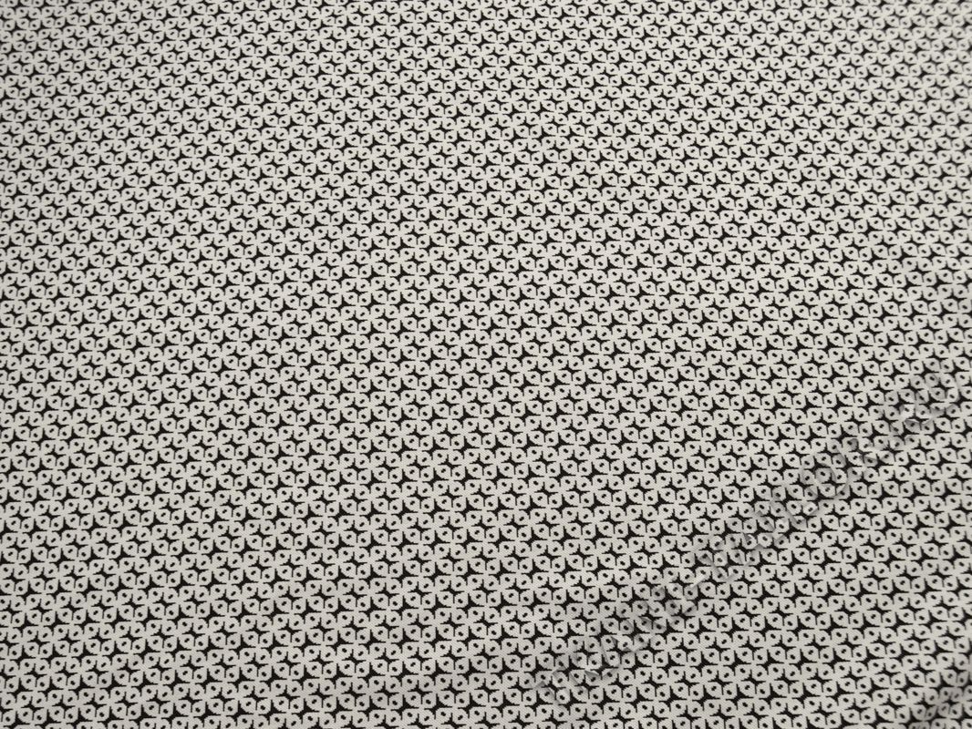 Костюмная ткань черно-белый принт - фото 2