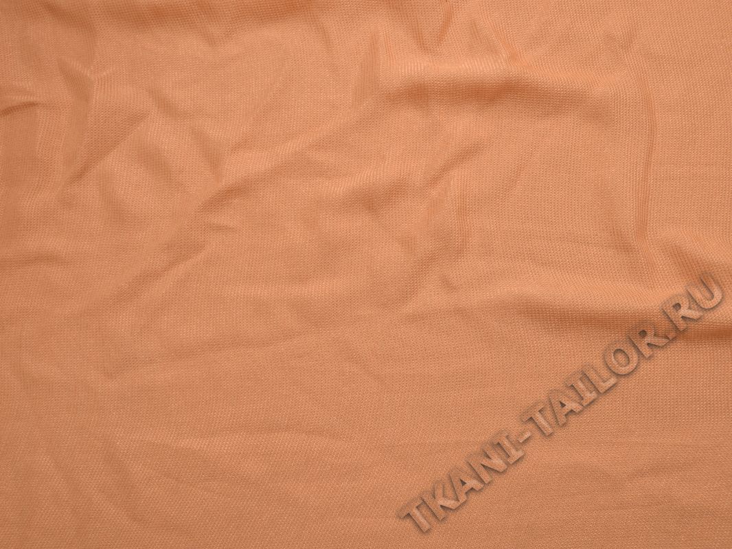 Костюмная ткань тонкая оранжевого цвета - фото 2