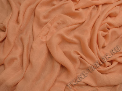 Костюмная ткань тонкая оранжевого цвета