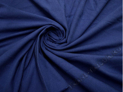Костюмная ткань тонкая синего цвета