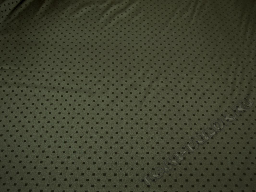 Атлас "Квадраты темно-зеленые" Б6В-00013 - фото 2