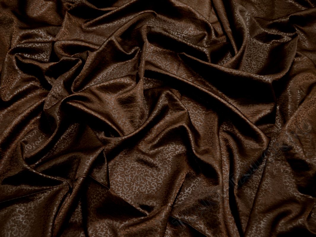 Атлас "Жаккард коричневый" Б6В-00032 - фото 1