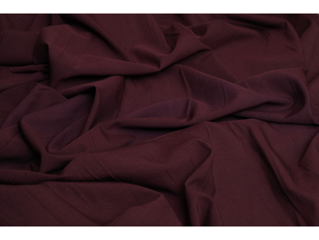 Костюмная ткань цвет бордовый - фото 1