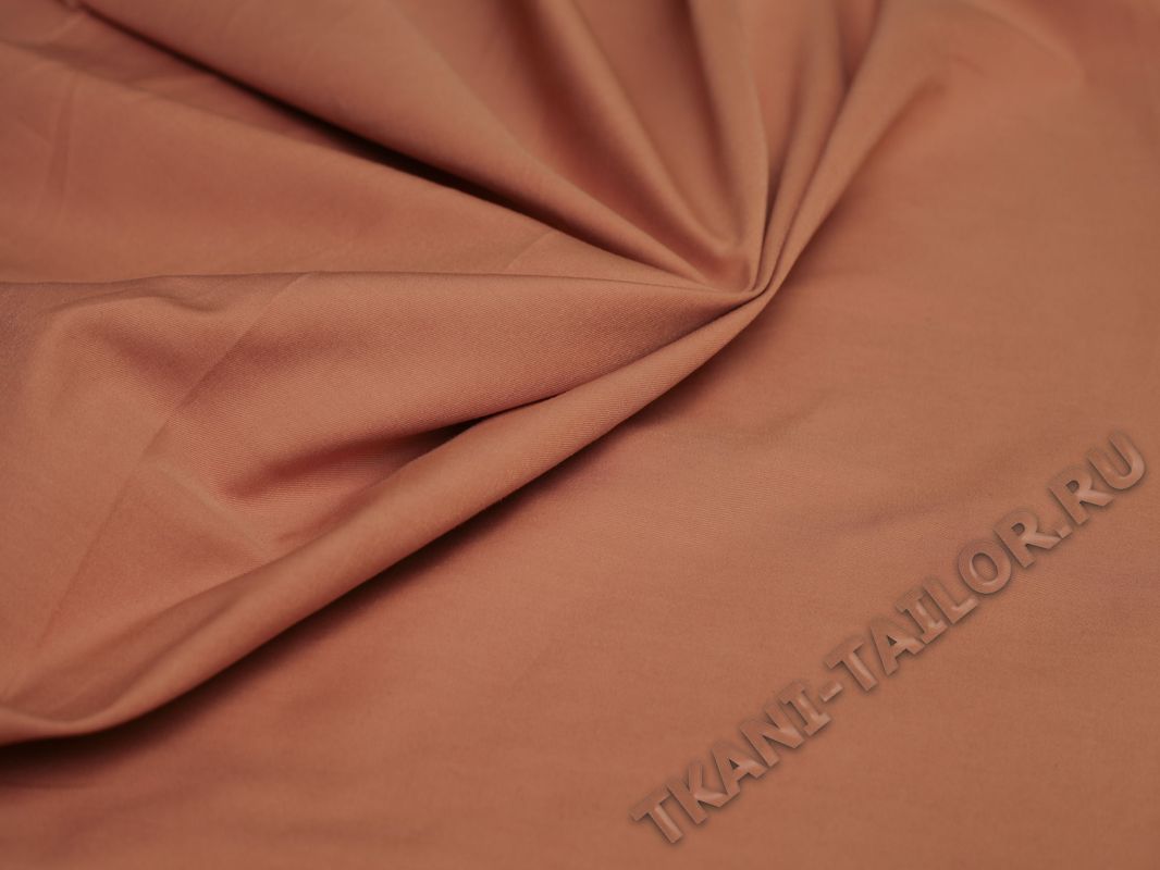 Костюмная ткань цвет медно-оранжевый - фото 3