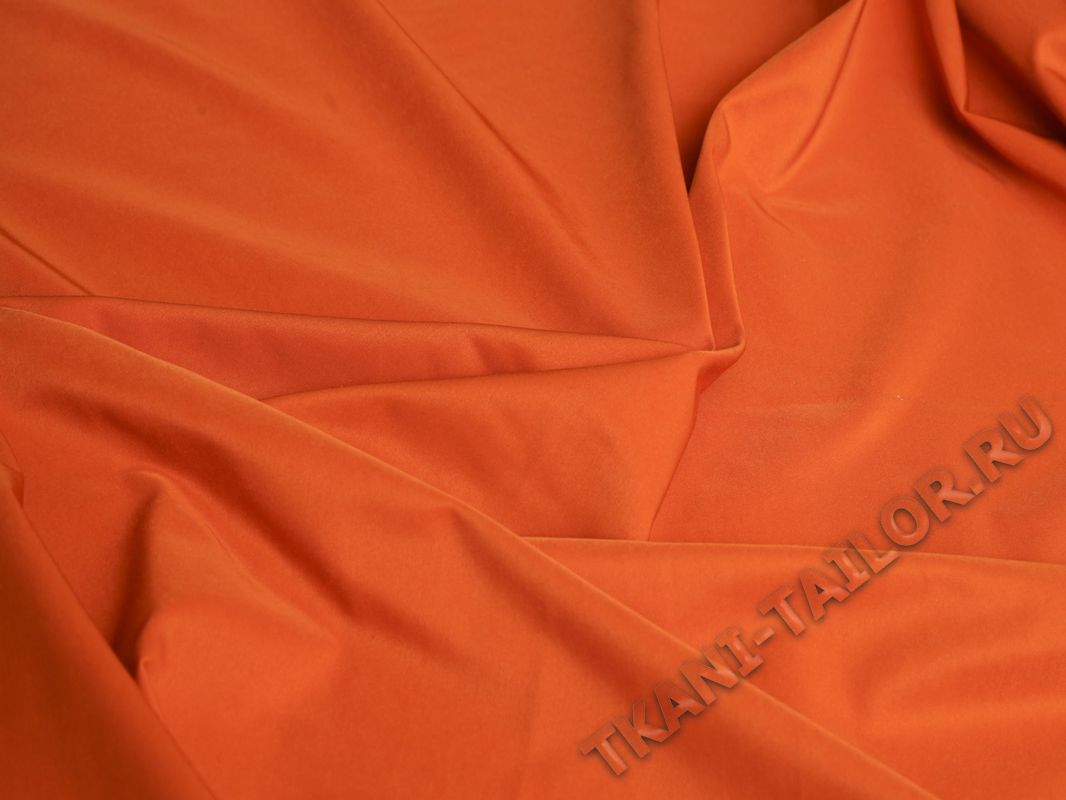 Костюмная ткань стрейч оранжевая - фото 2
