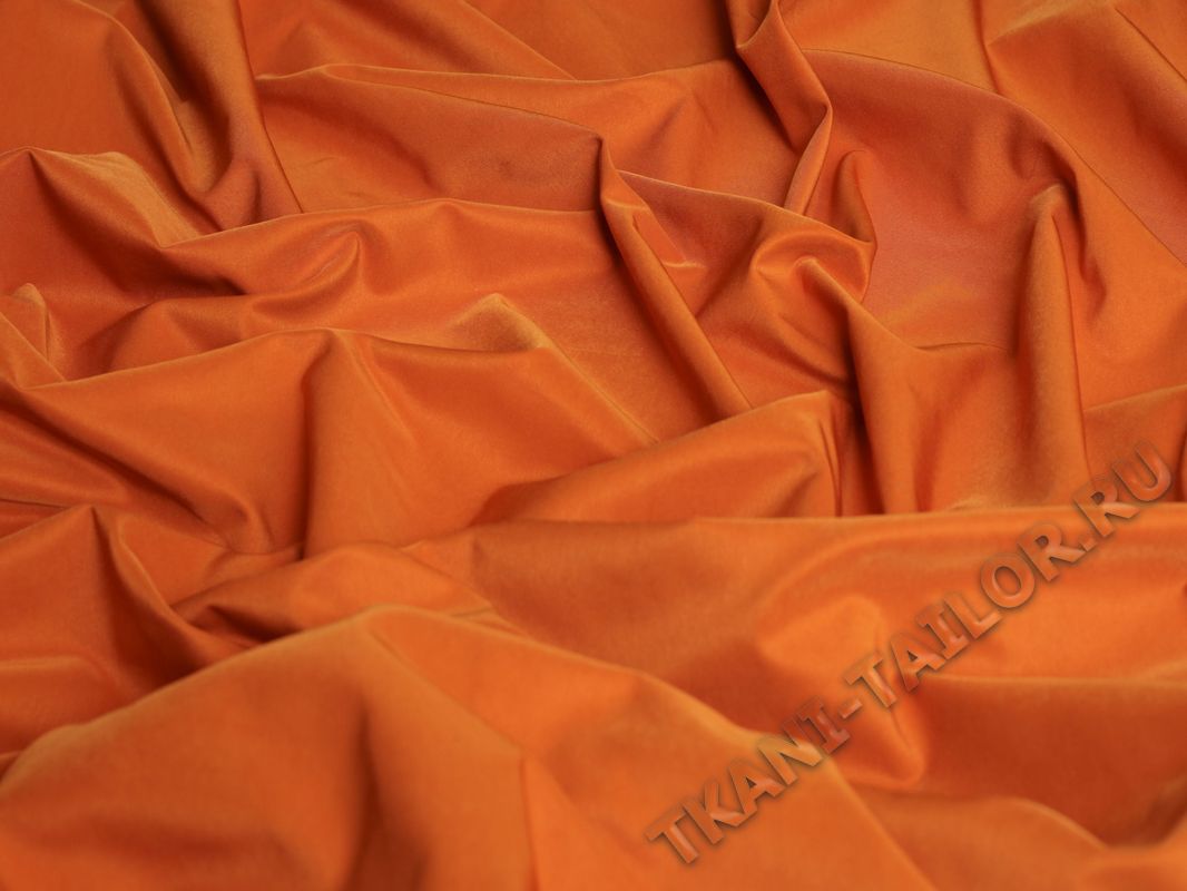 Костюмная ткань стрейч оранжевая - фото 7