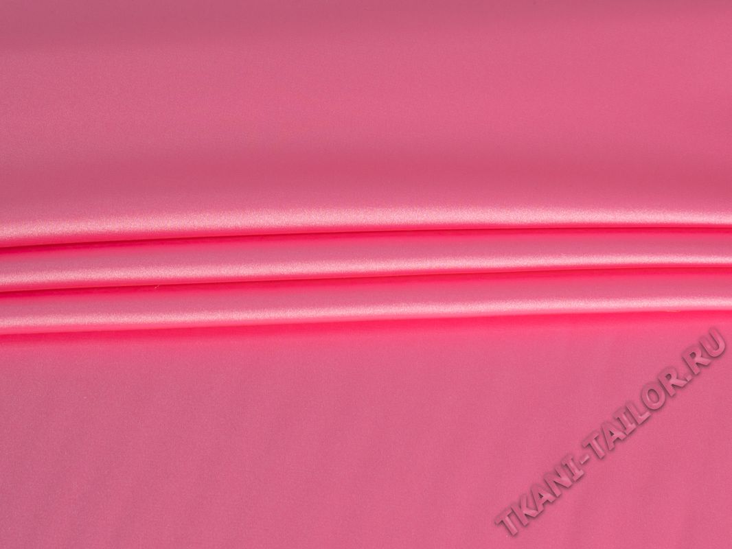 Шелк атлас ярко-розовый - фото 1