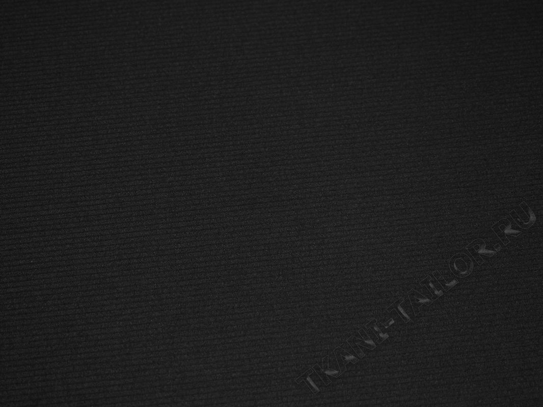 Костюмная черная ткань - фото 2