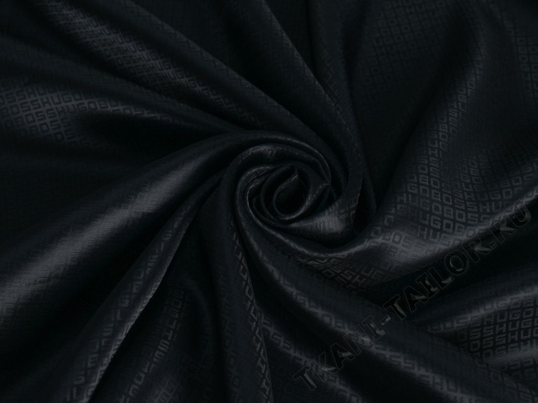 Подкладочная черная ткань - фото 4