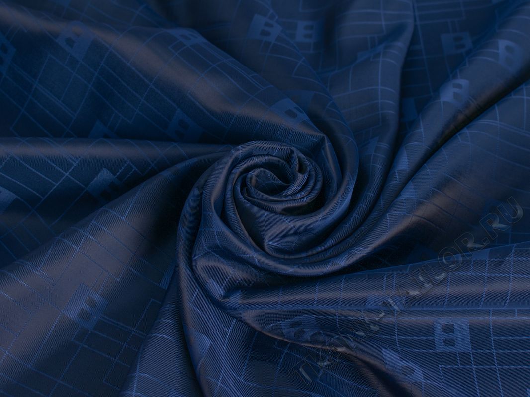 Подкладочная синяя ткань - фото 4