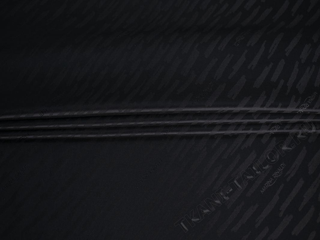 Подкладочная вискоза черного цвета - фото 4