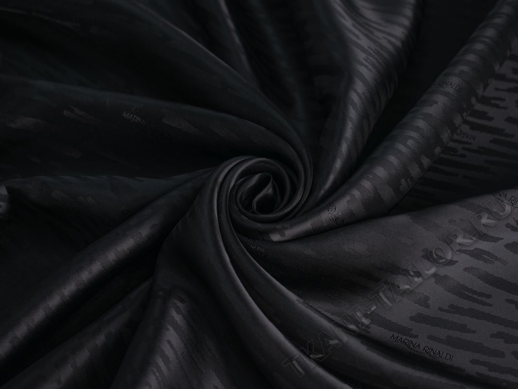 Подкладочная вискоза черного цвета - фото 1