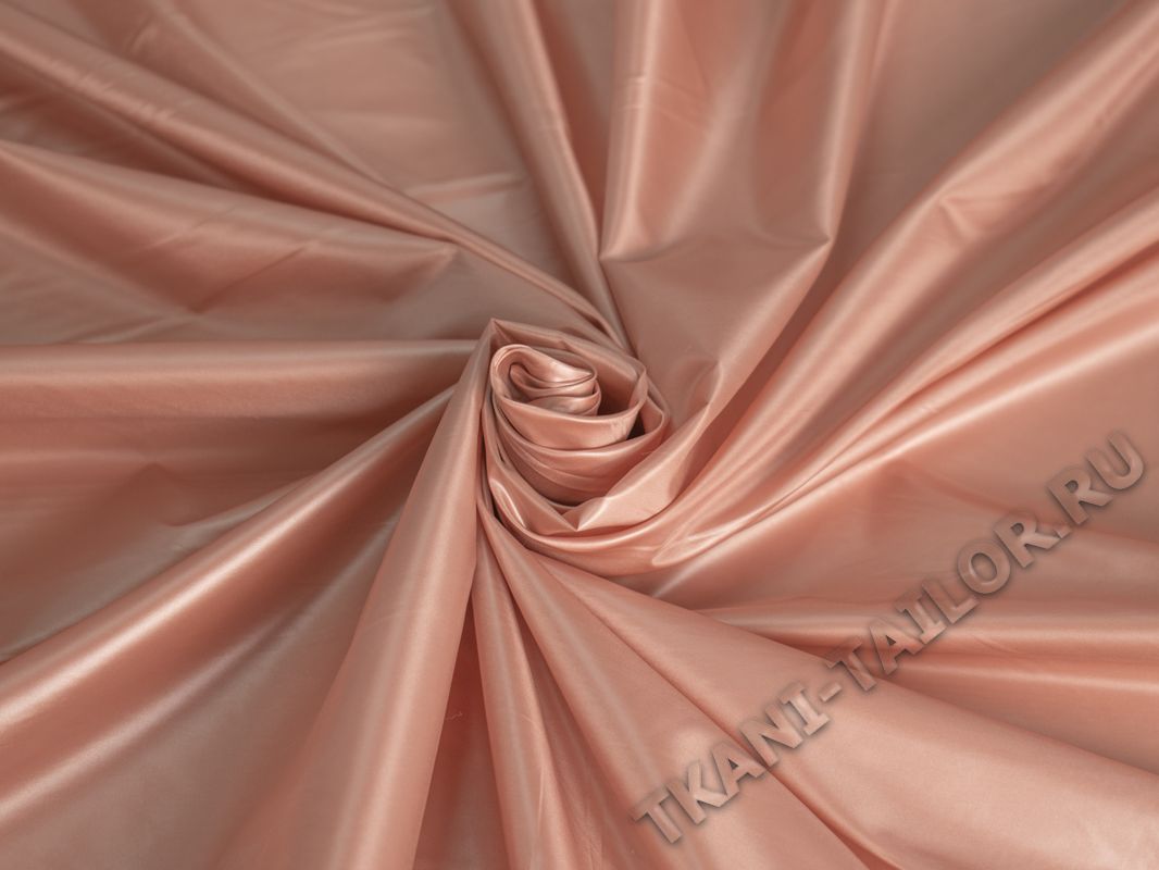 Курточная ткань тонкая розово-пудровая - фото 1