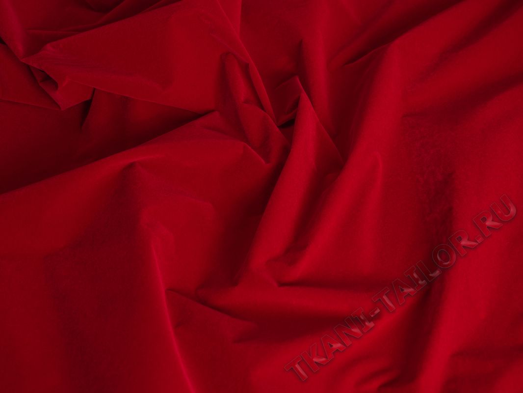 Курточная ткань красная - фото 1