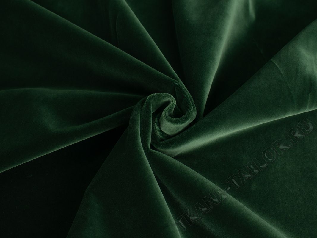 Велюр темно-зеленый - фото 4
