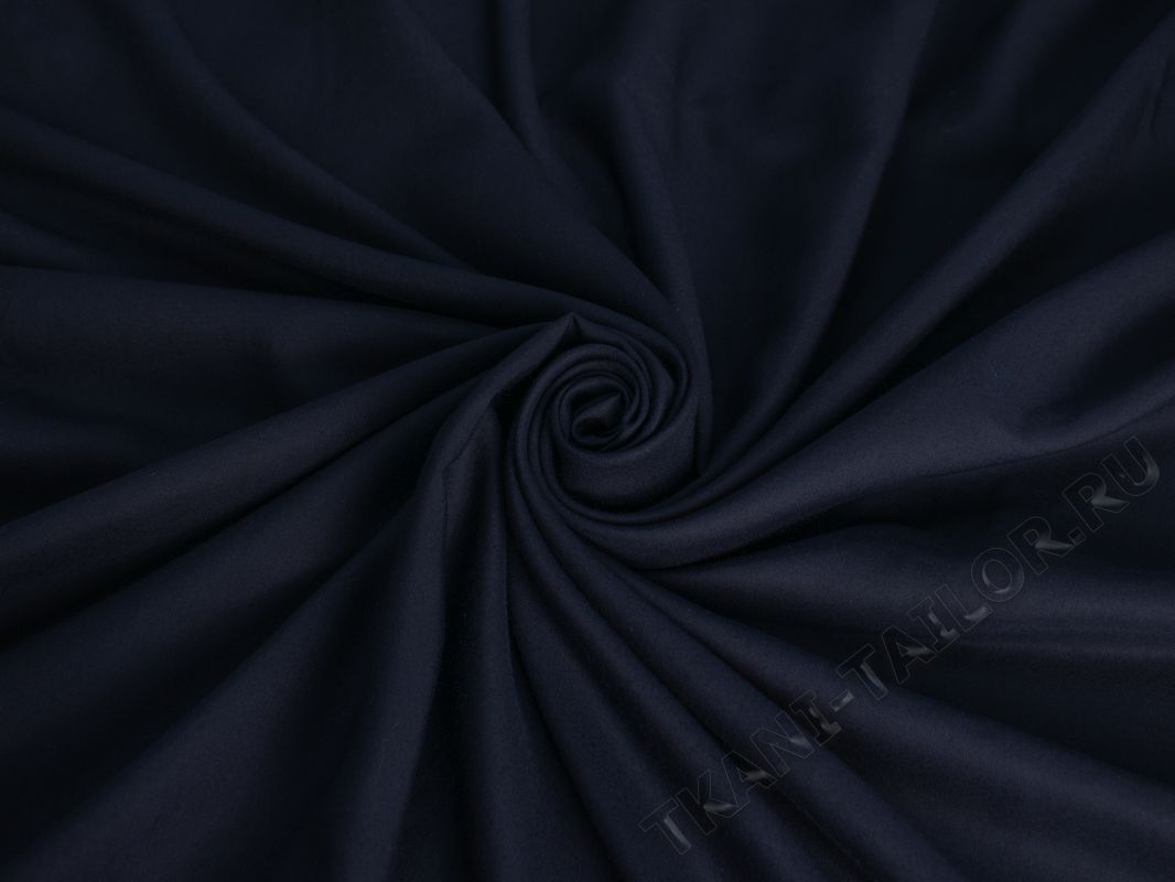 Вискоза костюмная темно-синяя - фото 4