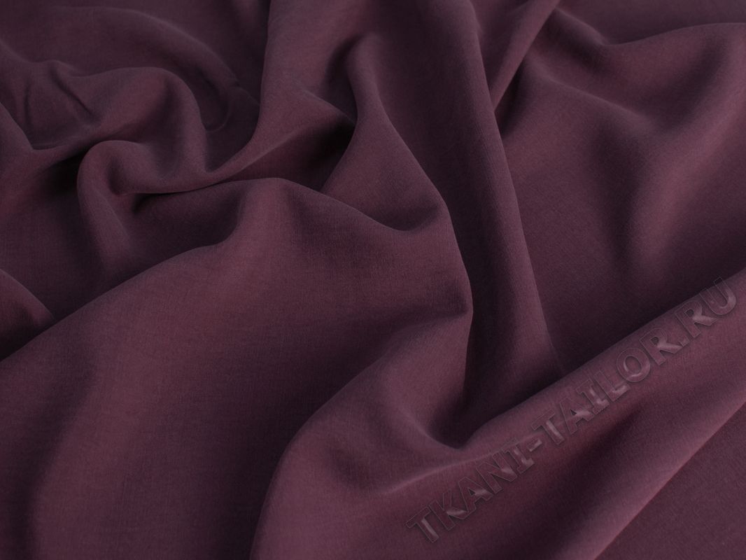 Плательная ткань бордово-фиолетовая - фото 3