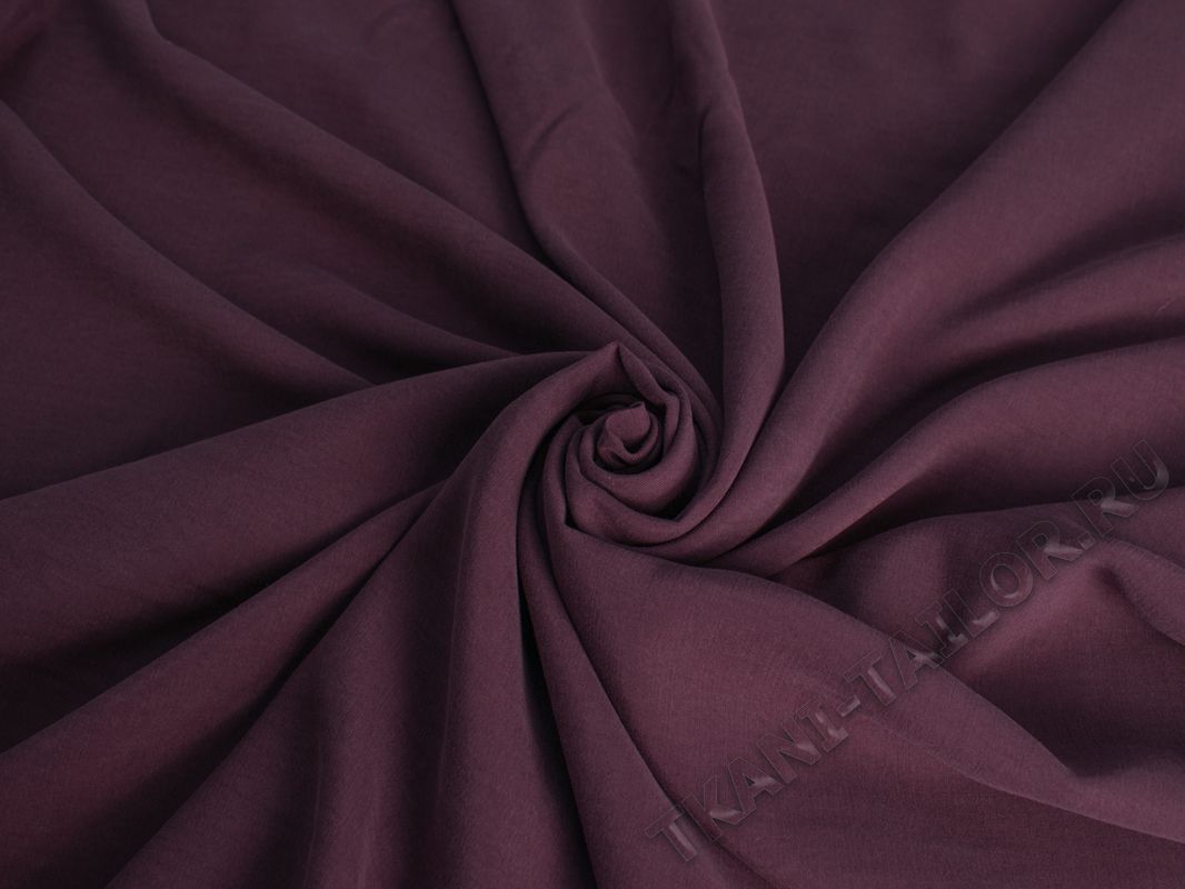 Плательная ткань бордово-фиолетовая - фото 1