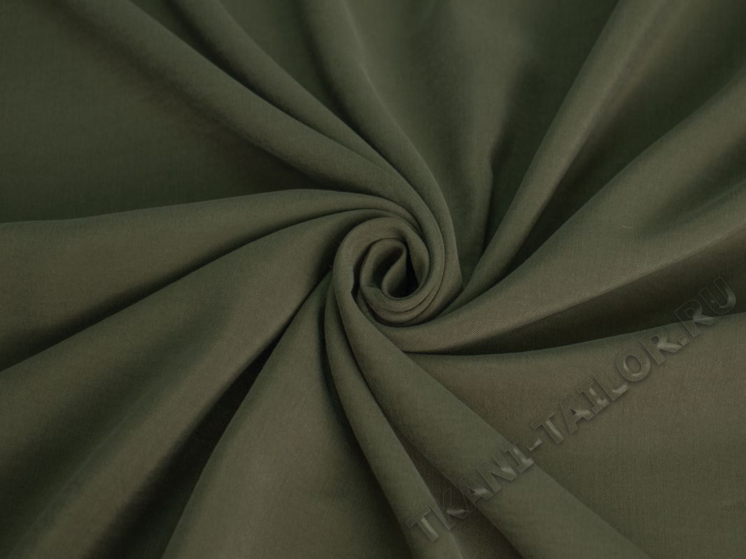 Плательная ткань цвет хаки - фото 3