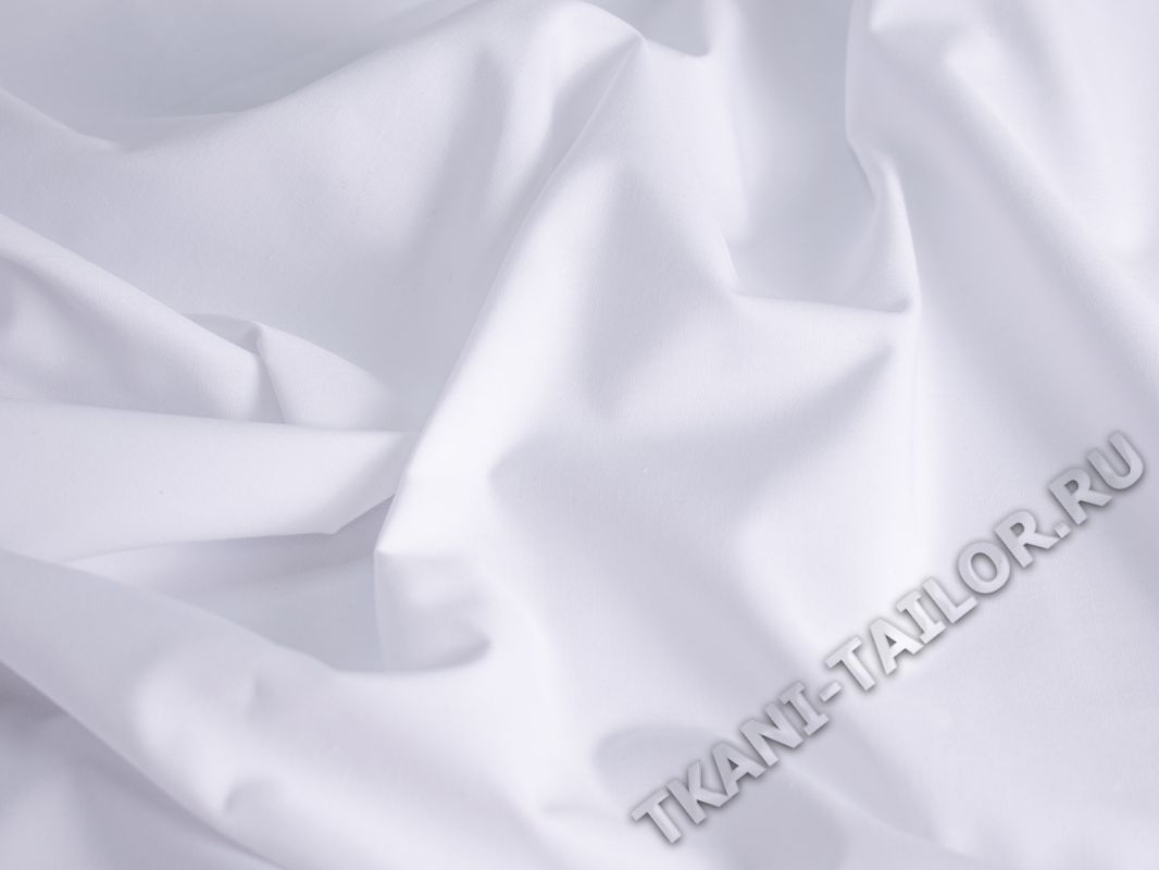 Рубашечная ткань белая - фото 1