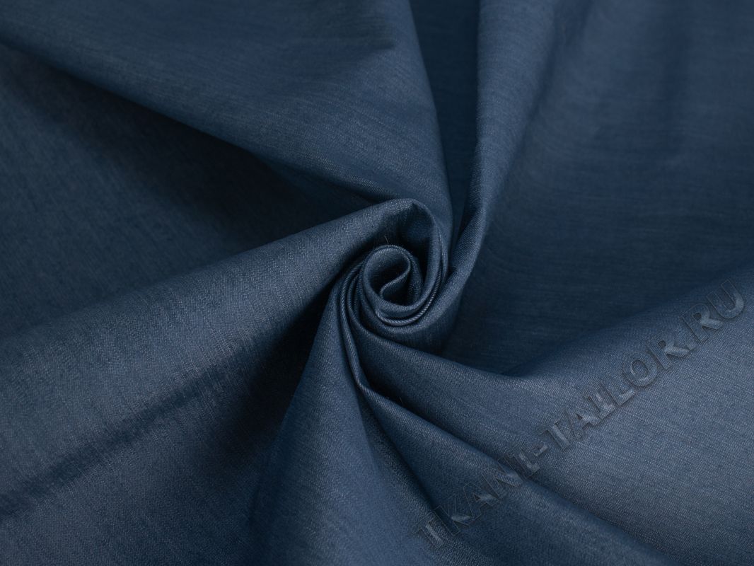 Джинсовая ткань голубая - фото 4