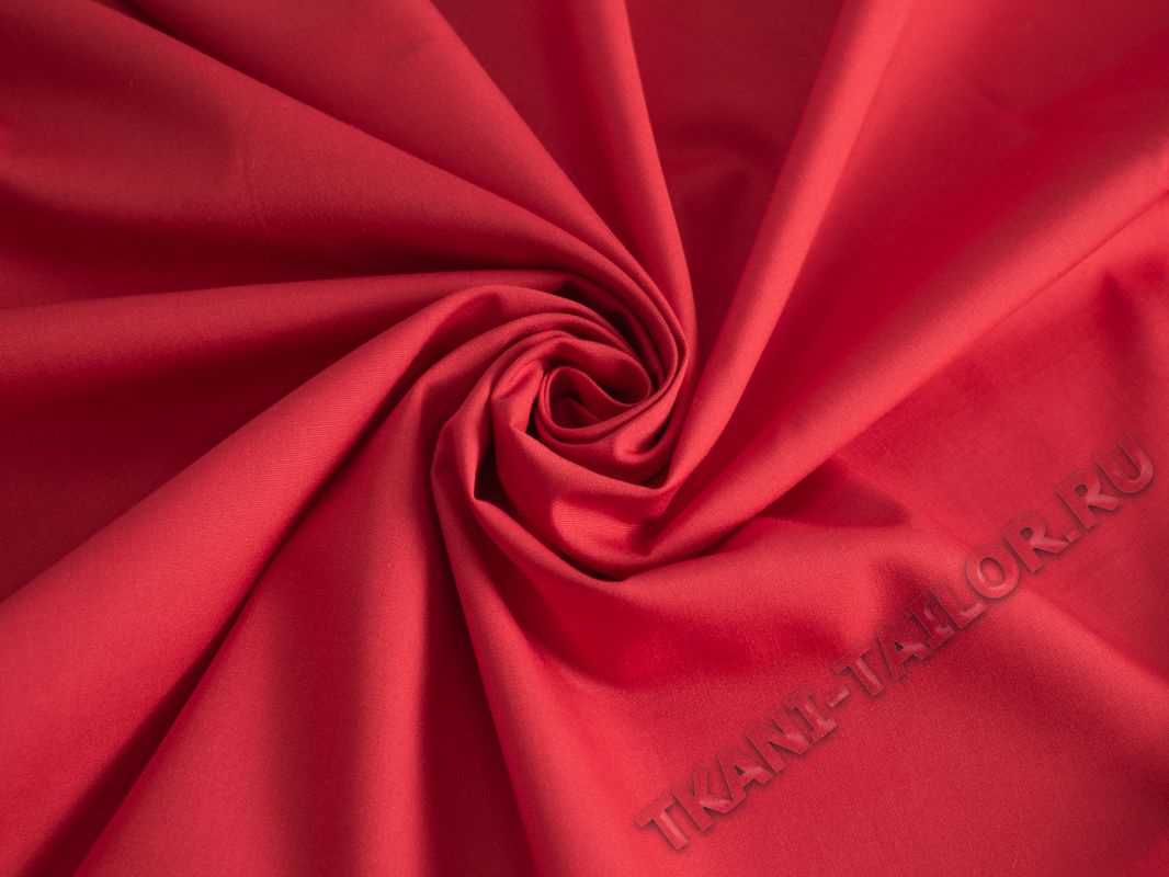 Рубашечная ткань красная - фото 3