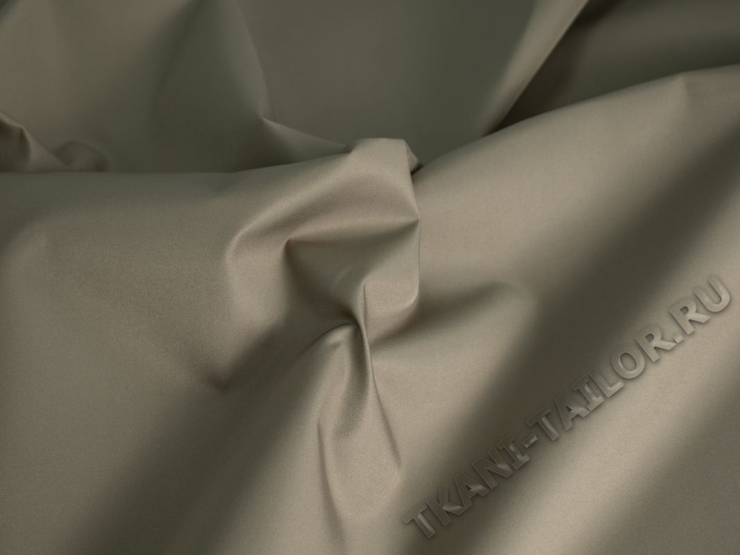 Курточная ткань оливкового цвета - фото 3