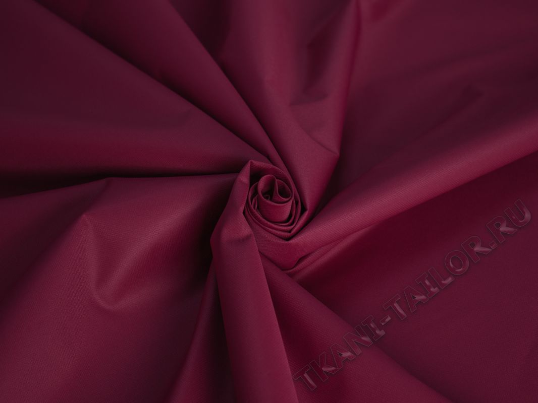 Курточная ткань бордовая - фото 1