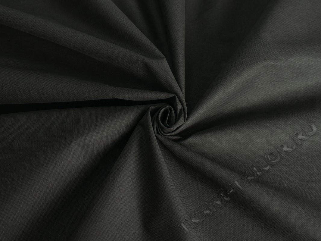 Курточная ткань темно-коричневая - фото 1