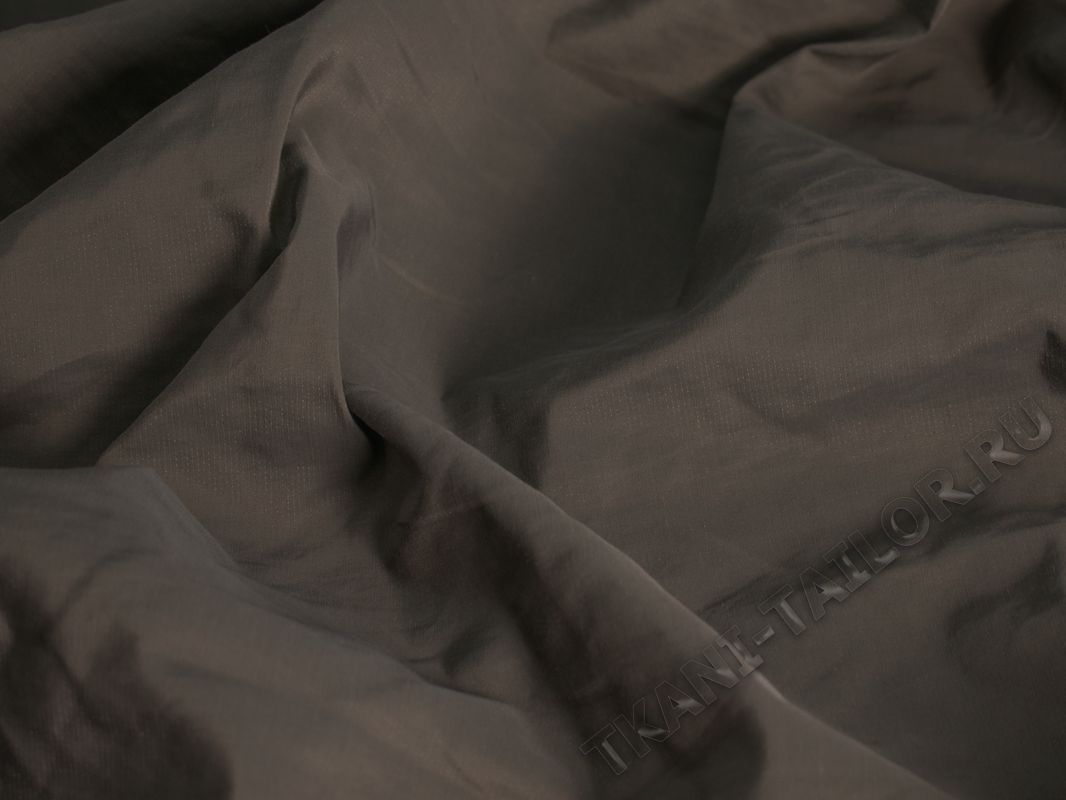 Курточная ткань коричневая - фото 3
