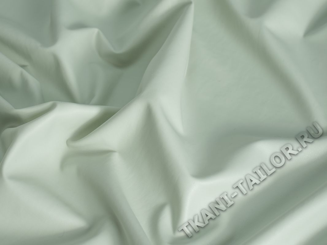 Курточная ткань мятно-зеленого цвета - фото 3