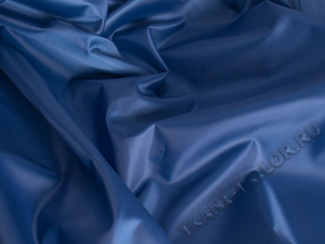 Курточная ткань синяя - фото 3