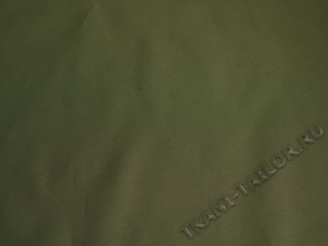 Курточная ткань цвета хаки - фото 2