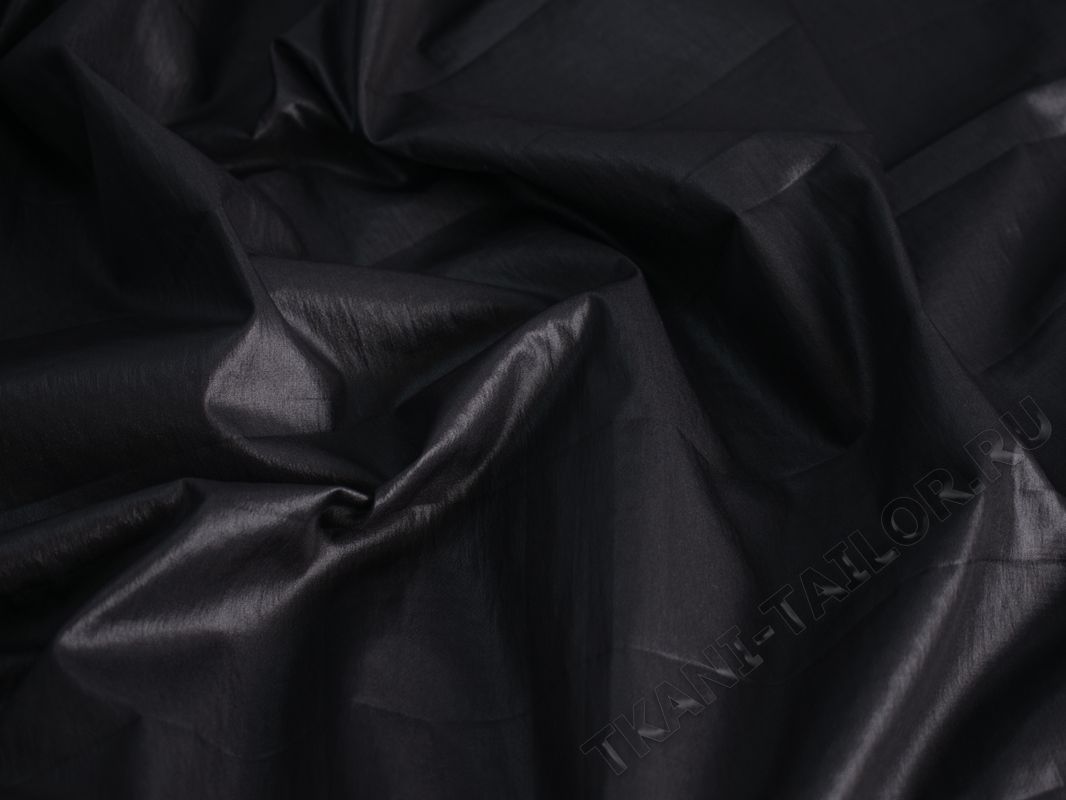 Курточная ткань черная - фото 3