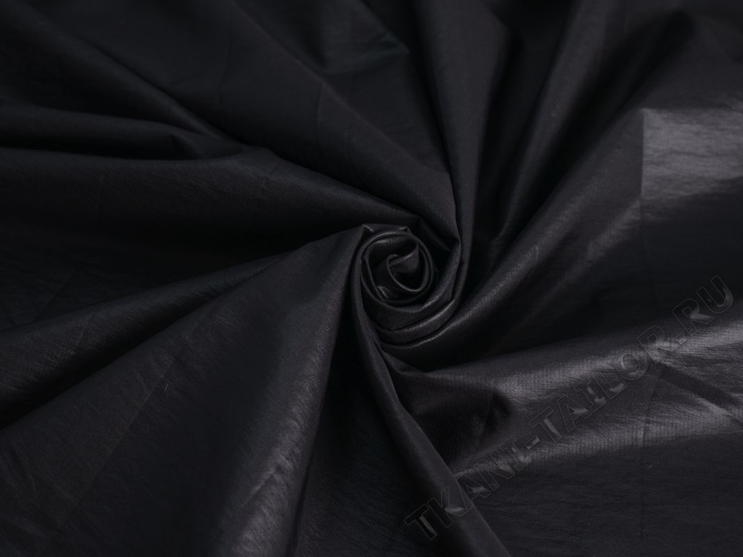 Курточная ткань черная - фото 1