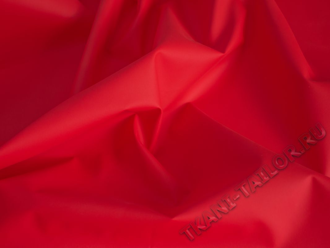 Курточная ткань красная - фото 3