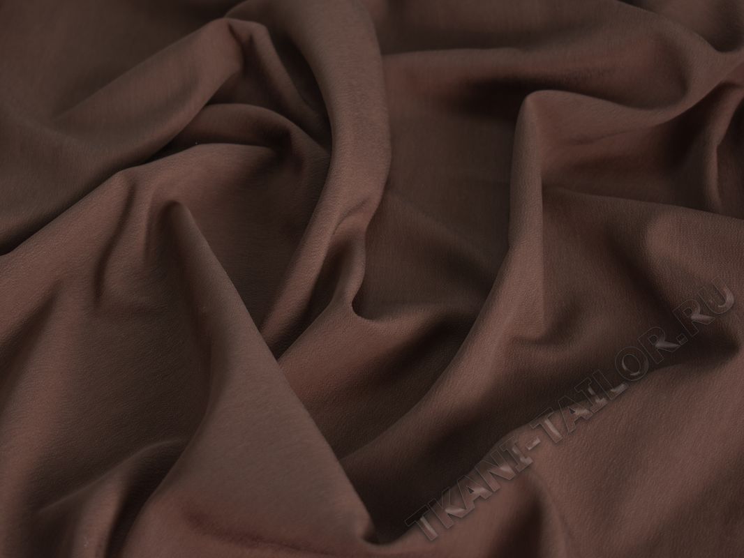 Плательная ткань коричневая - фото 3