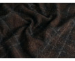 Пальтовая шерсть коричневая в ромбик