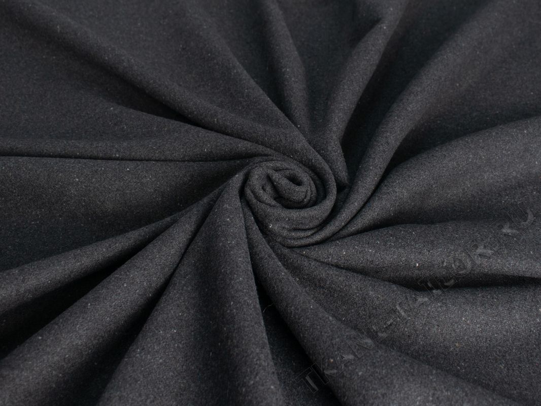 Пальтовая ткань темно-серая - фото 1